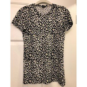 Theory Women's Leopard Crew-Neck T-Shirt